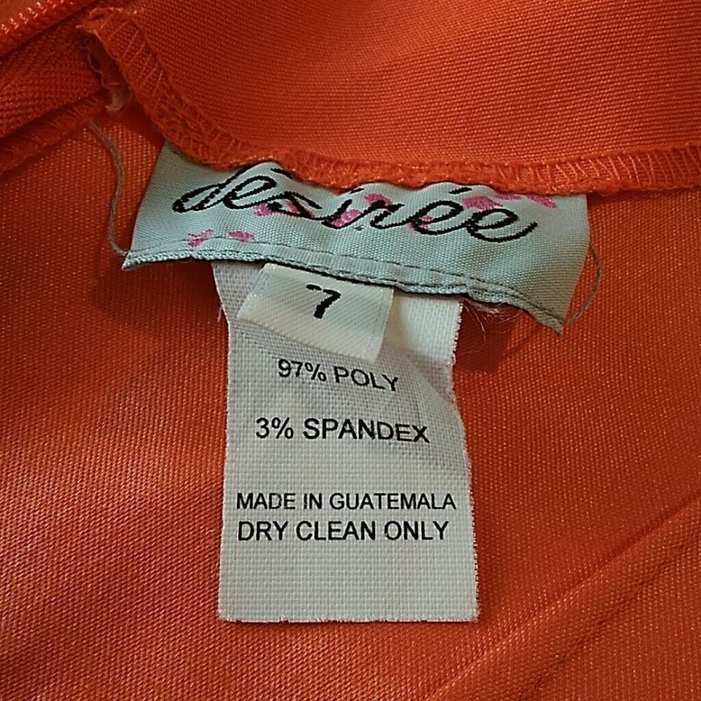 De'sire'e Orange sleeveless dress - Picture 7 of 7